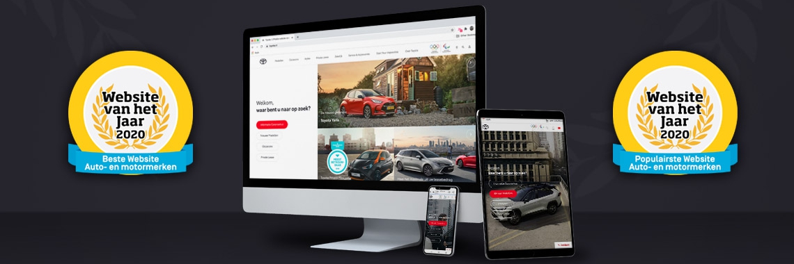 Toyota.nl website van het jaar